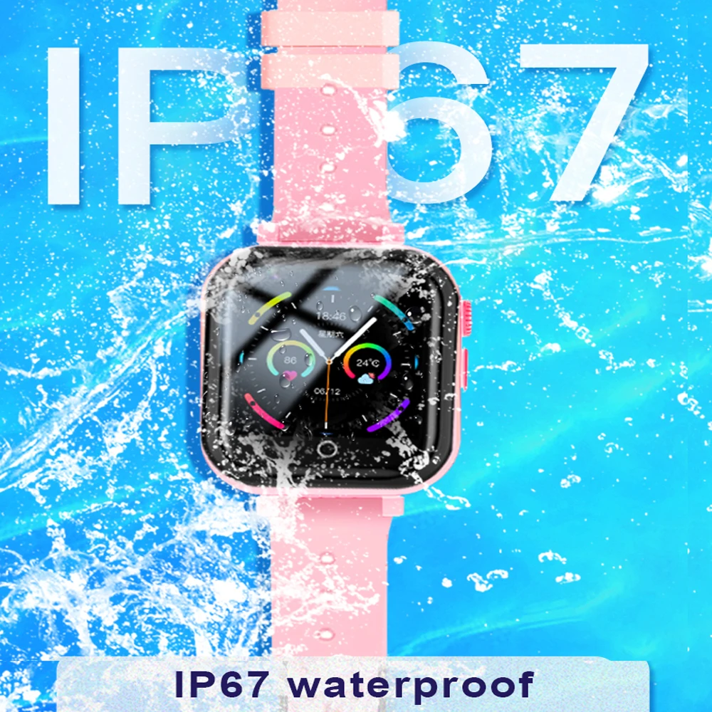 Детские Смарт часы 4G видеозвонки смарт с GPS местоположение IP67 водонепроницаемые