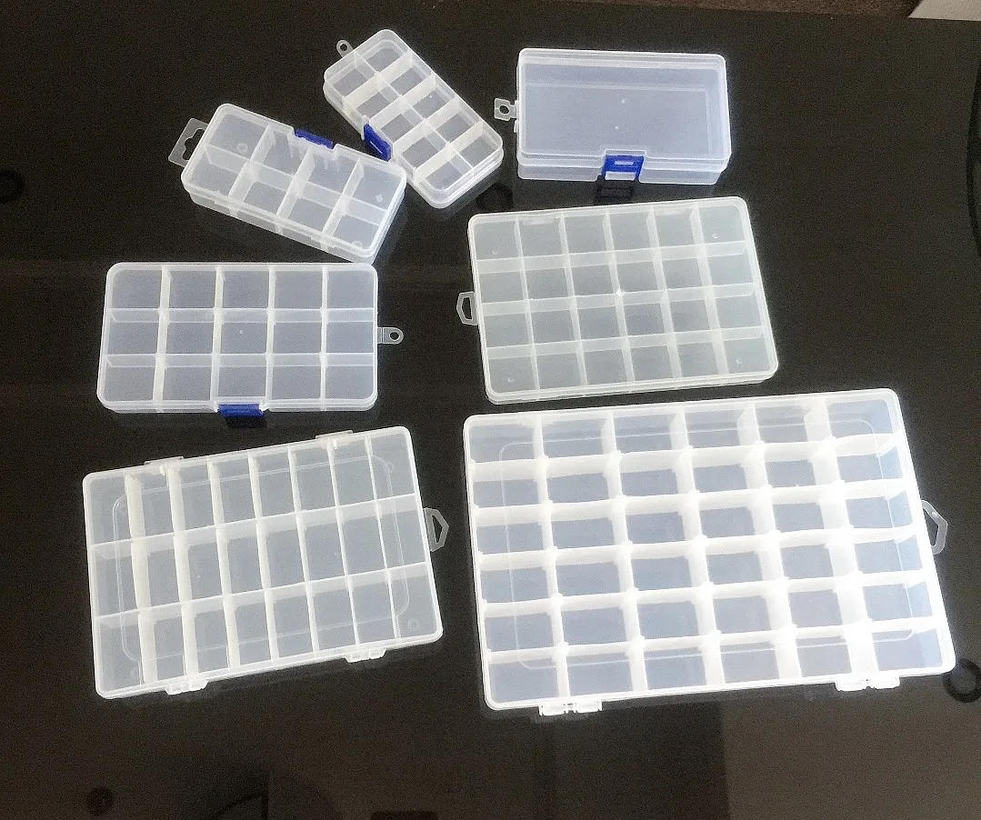 8/10/15/24/36 Grids Transparent Plastic Storage Jewelry Box Organizer Adjustable For Beads Earrings Boxes Packaging Wholesale
8/10/15/24/36 Grids Transparent Plastic Storage Jewelry Box Organizer Adjustable For Beads Earrings Boxes Packaging Wholesale