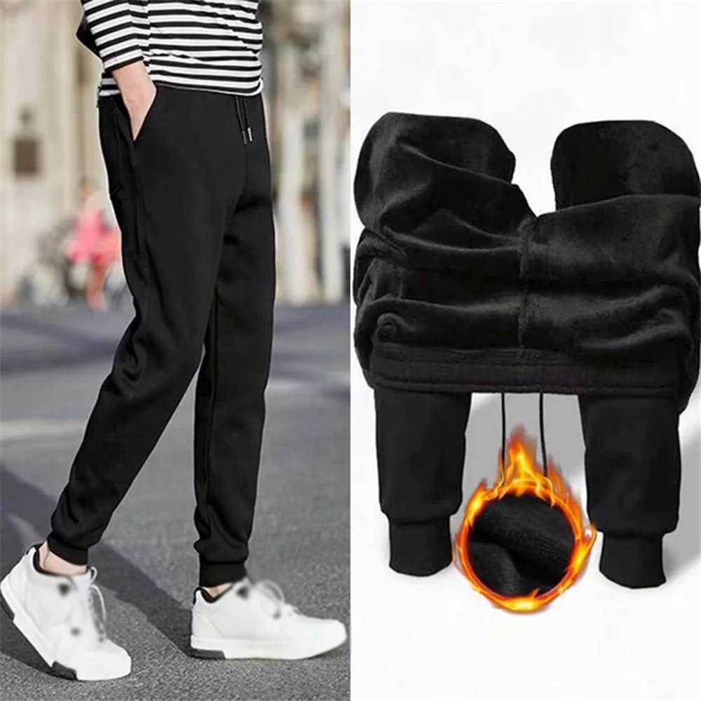 Oversize Men Thick Warm Mid Waist Thermal Soft Loose Pants Winter Fleece Outdoor Outdoor Sports Black Trousers Harem Pants
Oversize Men Thick Warm Mid Waist Thermal Soft Loose Pants Winter Fleece Outdoor Outdoor Sports Black Trousers Harem Pants