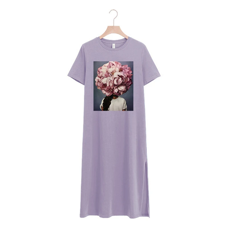 High Quality Cotton Women'S Dresses Casual Loose Short Sleeve Side Spilt Party Robe Long Dress Y2k Female Clothing
High Quality Cotton Women'S Dresses Casual Loose Short Sleeve Side Spilt Party Robe Long Dress Y2k Female Clothing