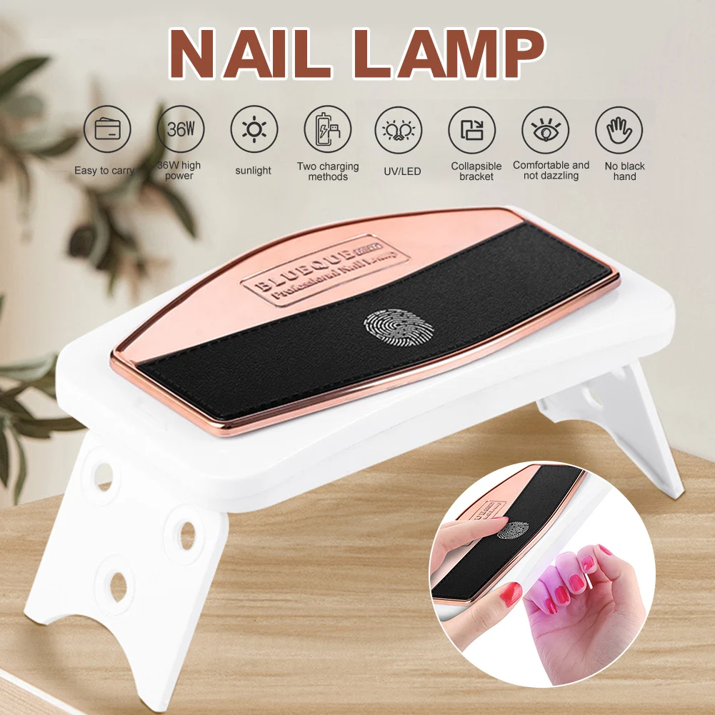 Portable 36W UV/LED Nail Lamp Nail Dryer for Gel Polish Light Rechargeable Nail Polish Curing Lamp Tools for Nail Art
Portable 36W UV/LED Nail Lamp Nail Dryer for Gel Polish Light Rechargeable Nail Polish Curing Lamp Tools for Nail Art