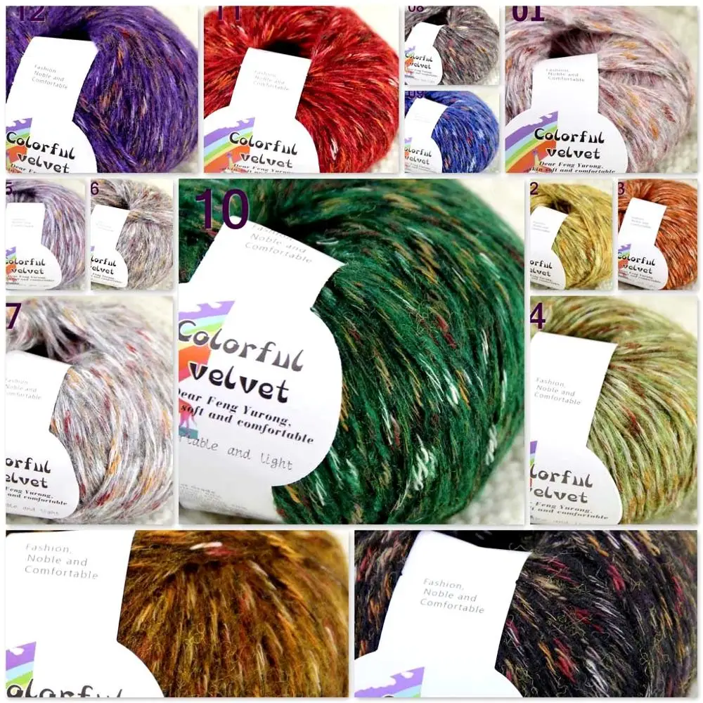 Sale of colorful wool 2ballsX50g thread camel hair color broken dyed line knitted scarf coat line mohair wool needlework 824-2A
Sale of colorful wool 2ballsX50g thread camel hair color broken dyed line knitted scarf coat line mohair wool needlework 824-2A