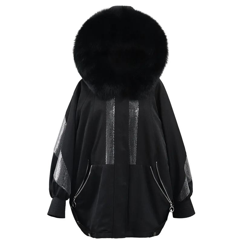 Women's Removable Rabbit Fur Parkas Ladies Warm Real Fox Fur Collar Hooded Long Coats Jackets Winter 2021 New Fashion Overcoats 
Women's Removable Rabbit Fur Parkas Ladies Warm Real Fox Fur Collar Hooded Long Coats Jackets Winter 2021 New Fashion Overcoats