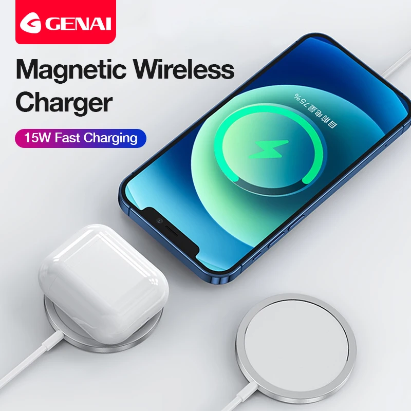 15W Magnetic Wireless Charger For iPhone 12 Pro Max Quick Charge AirPods Pro Fast Charging Wireless Charger For Samsung Huawei
15W Magnetic Wireless Charger For iPhone 12 Pro Max Quick Charge AirPods Pro Fast Charging Wireless Charger For Samsung Huawei