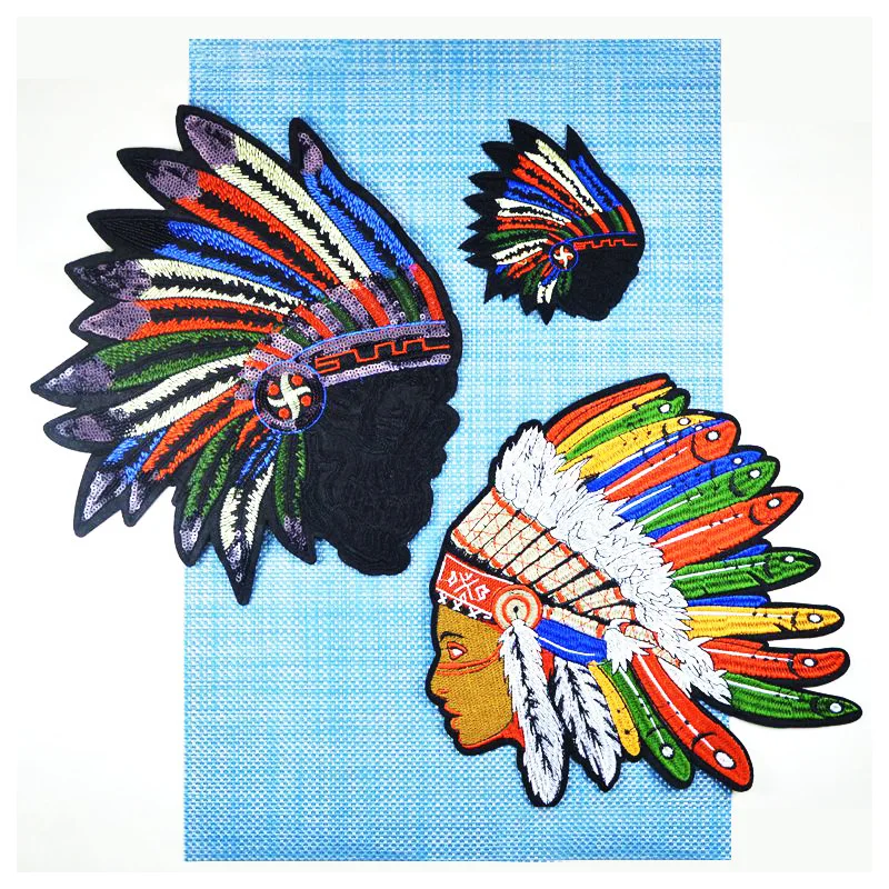5pcs/lot Embroidery Patches for Clothing Indian Feather Headdress Bag Biker Accessories Applique Stranger Things
5pcs/lot Embroidery Patches for Clothing Indian Feather Headdress Bag Biker Accessories Applique Stranger Things