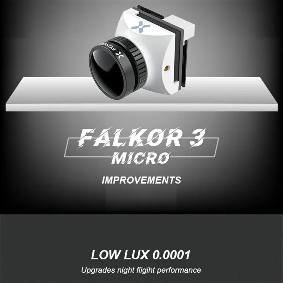 Foxeer Falkor 3 Micro FPV HD Camera Cam 1200TVL 1.7mm Lens OSD 4.6-20V 4:3 16:9 PAL NTSC Switchable for RC Racing Drone Frame
Foxeer Falkor 3 Micro FPV HD Camera Cam 1200TVL 1.7mm Lens OSD 4.6-20V 4:3 16:9 PAL NTSC Switchable for RC Racing Drone Frame