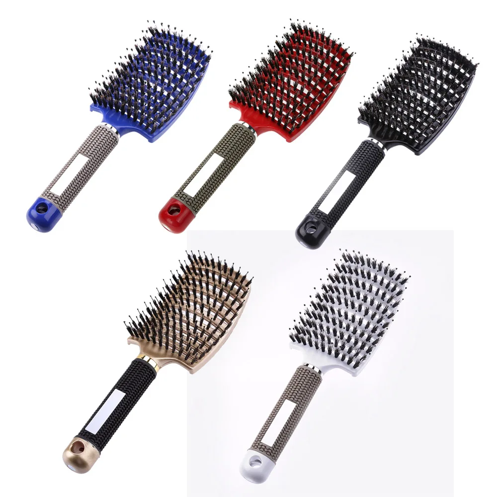 Hair Scalp Massage Comb Hairbrush Bristle Nylon Women Wet Curly Detangle Hair Brush for Salon Hairdressing Styling Tools
Hair Scalp Massage Comb Hairbrush Bristle Nylon Women Wet Curly Detangle Hair Brush for Salon Hairdressing Styling Tools