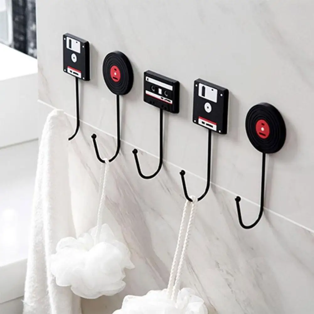 Creative Retro Tape Vinyl Record Hard Disk Shape Wall Hook Super Strong Adhesive Hangers Clothes Hat Bags Home Door Hanger
Creative Retro Tape Vinyl Record Hard Disk Shape Wall Hook Super Strong Adhesive Hangers Clothes Hat Bags Home Door Hanger