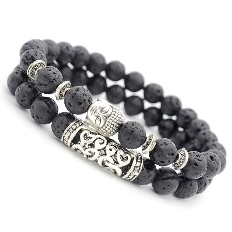 2Pcs Volcanic Rock Buddha Head Stone Men's Bracelet Bts Personalized Beads Bracelet For Men Fashion Charm Male Beaded Bracelets
2Pcs Volcanic Rock Buddha Head Stone Men's Bracelet Bts Personalized Beads Bracelet For Men Fashion Charm Male Beaded Bracelets