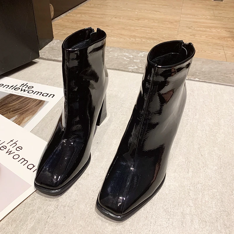 Hjwsfdcai Women Retro Square Toe High Heel Ankle Boots Winter Fashion Zipper Ladies Short Boots New Minimalist Mujer Sexy Shoes
Hjwsfdcai Women Retro Square Toe High Heel Ankle Boots Winter Fashion Zipper Ladies Short Boots New Minimalist Mujer Sexy Shoes