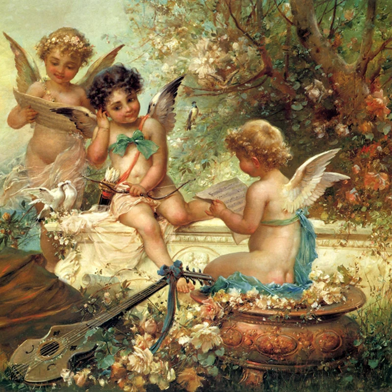 DIY diamond painting 5D full diamond cross diamond embroidery three musical little angels decorative mosaic painting
DIY diamond painting 5D full diamond cross diamond embroidery three musical little angels decorative mosaic painting