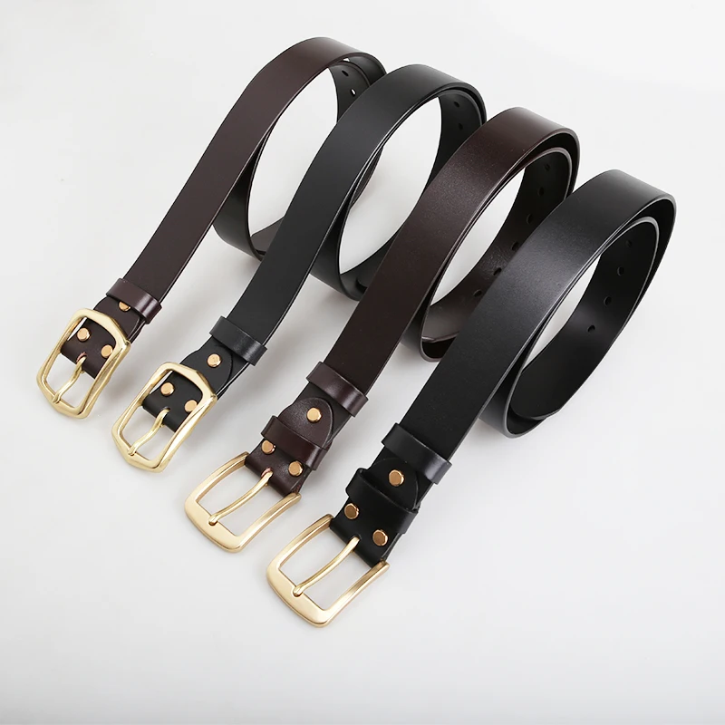Leather belt male leather all-match pure cowhide handmade belt jeans teenagers all-match leisure pure copper needle buckle belt
Leather belt male leather all-match pure cowhide handmade belt jeans teenagers all-match leisure pure copper needle buckle belt