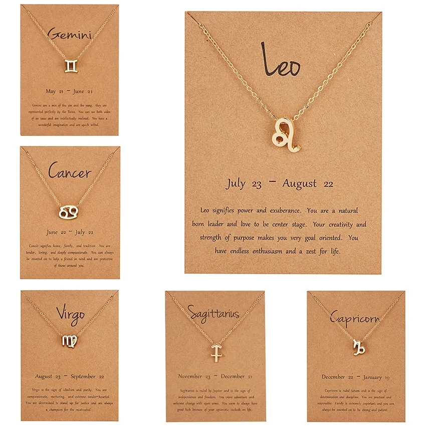 Popular Symbol Version Twelve Constellations Necklace Women Geometric Zodiac Pendant Gold Choker Necklaces Jewelry For Girls
Popular Symbol Version Twelve Constellations Necklace Women Geometric Zodiac Pendant Gold Choker Necklaces Jewelry For Girls