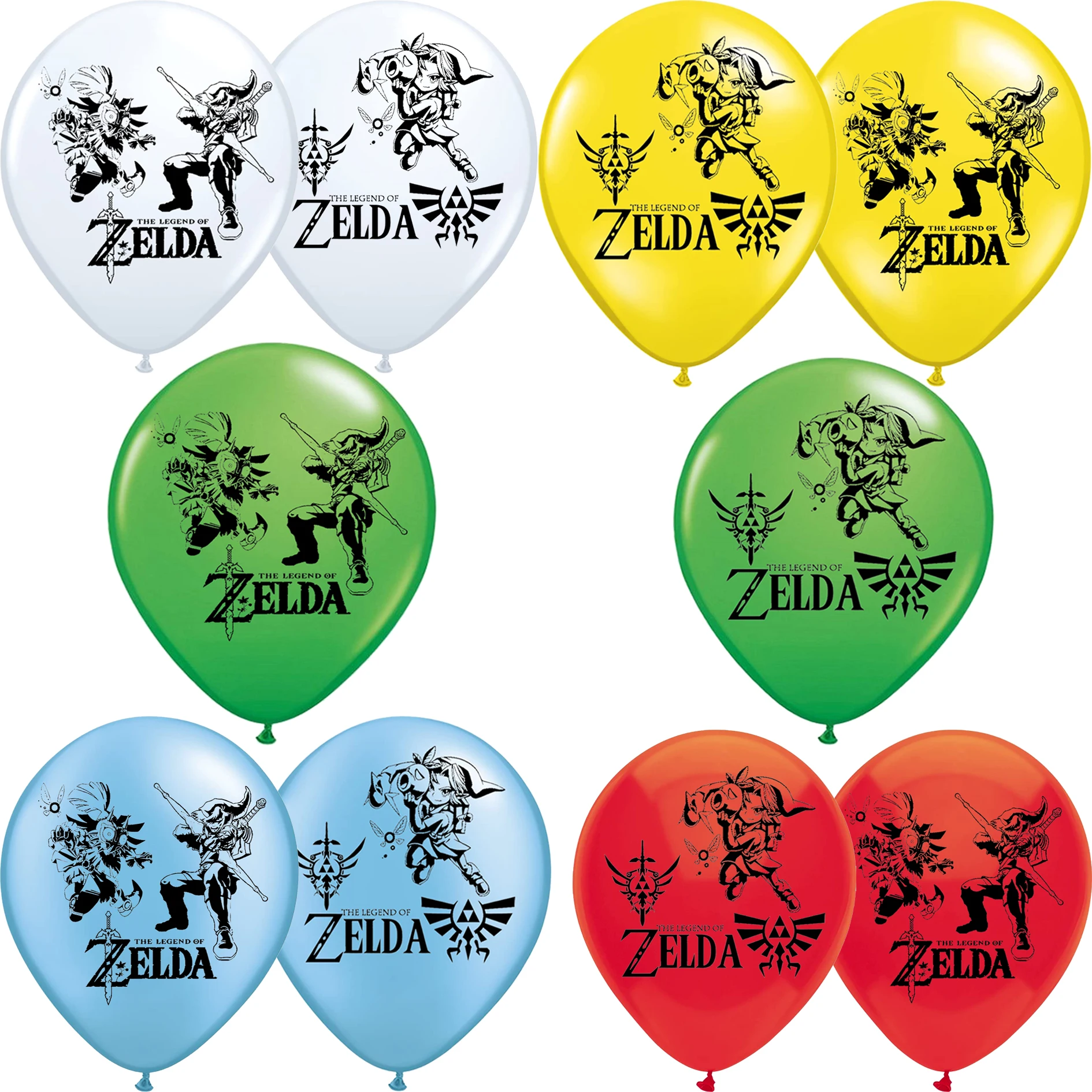 Латексные воздушные шары Zeldaes баннер Топпер для торта Мультяшные фанаты