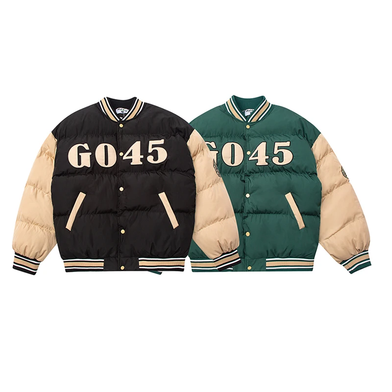 Harajuku Green Padded Jacket Men Letter Embroidered Stand-up Collar Casual Thick Parkas Oversized Coat Streetwear Unisex Winter
Harajuku Green Padded Jacket Men Letter Embroidered Stand-up Collar Casual Thick Parkas Oversized Coat Streetwear Unisex Winter