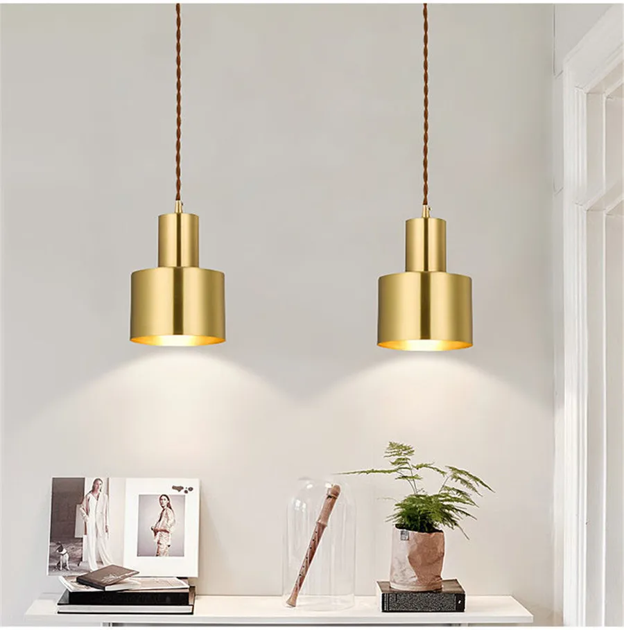 BEIAIDI Modern Bedroom Bedside Pendant Lamp E27 Creative Iron Restaurant Bar Cafe Hanging Light Luxury Golden Pendant Light
BEIAIDI Modern Bedroom Bedside Pendant Lamp E27 Creative Iron Restaurant Bar Cafe Hanging Light Luxury Golden Pendant Light