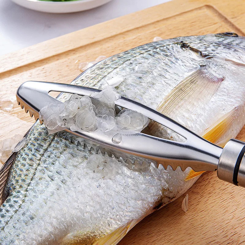 Stainless Fish Scale Remover Scraper Cleaner Kitchen Tools Peeler Scraping Fish Cleaning Tool Lid Kitchen Accessories Gadges
Stainless Fish Scale Remover Scraper Cleaner Kitchen Tools Peeler Scraping Fish Cleaning Tool Lid Kitchen Accessories Gadges