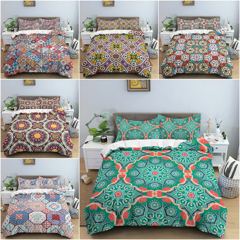 Bohemia Mandala Bedding Set Duvet Cover Pillowcase Single Queen King Size Comforter Cover Home Texile
Bohemia Mandala Bedding Set Duvet Cover Pillowcase Single Queen King Size Comforter Cover Home Texile