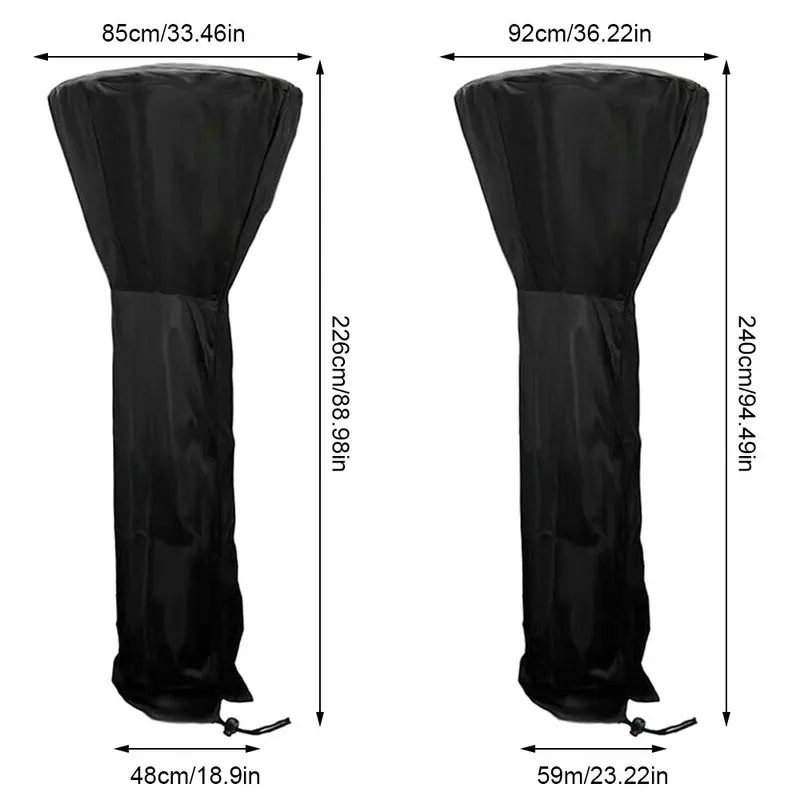 Patio Heater Cover Heavy Duty Gas Pyramid Outside Waterproof Furniture Protector All-Purpose Covers Household Merchandises
Patio Heater Cover Heavy Duty Gas Pyramid Outside Waterproof Furniture Protector All-Purpose Covers Household Merchandises