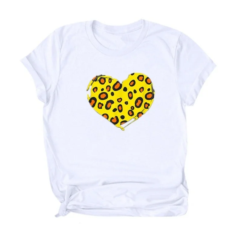 Love Cheese Leopard Print Women T Shirt Short Sleeve O Neck Loose Women Tshirt Ladies Tee Shirt Tops Clothes Camisetas Mujer
Love Cheese Leopard Print Women T Shirt Short Sleeve O Neck Loose Women Tshirt Ladies Tee Shirt Tops Clothes Camisetas Mujer