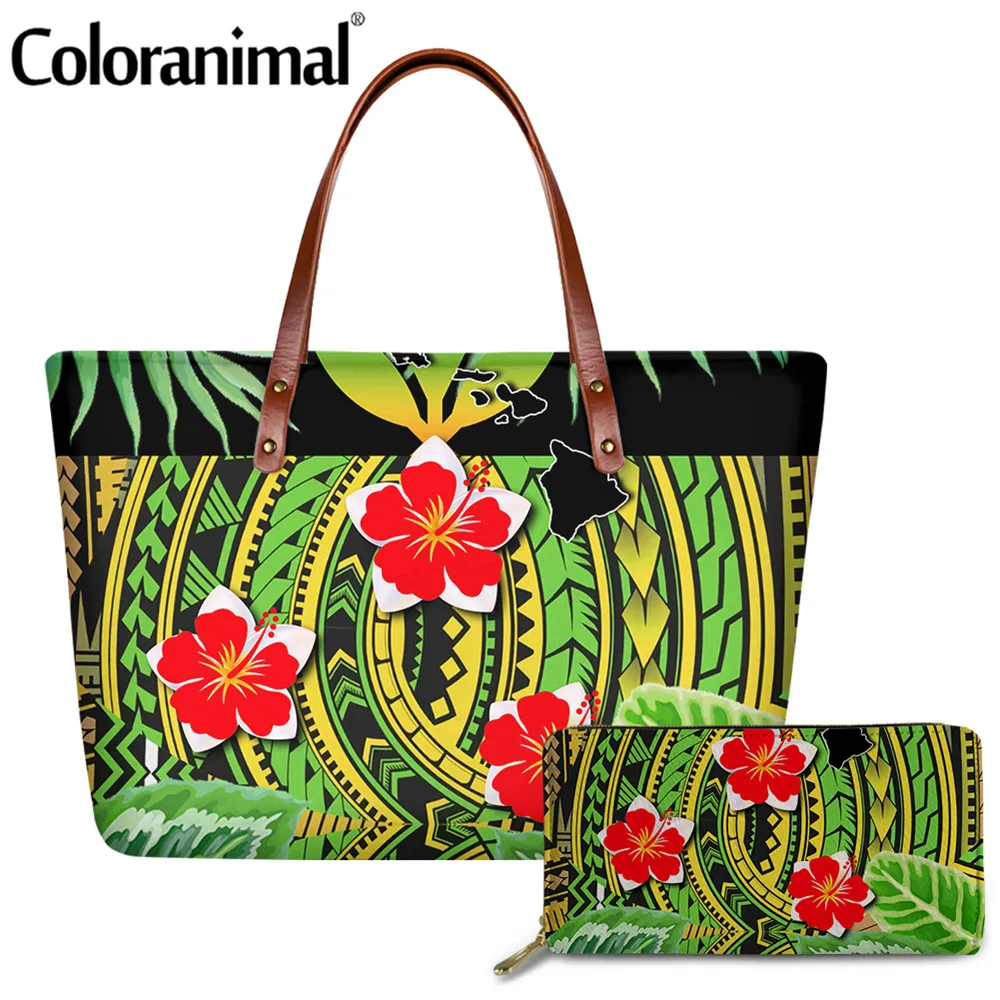 Coloranimal Ethnic Style African Polynesian Plumeria Printed Shoulder Bag for Women 2Pcs/Set Handbag&Wallet Messenger Bag Sac
Coloranimal Ethnic Style African Polynesian Plumeria Printed Shoulder Bag for Women 2Pcs/Set Handbag&Wallet Messenger Bag Sac
