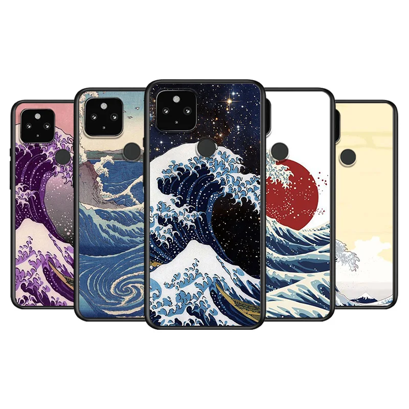 Japanese Wave Art Soft TPU Silicone Black Cover For Google Pixel 5 4A 5G 4 XL Phone Case
Japanese Wave Art Soft TPU Silicone Black Cover For Google Pixel 5 4A 5G 4 XL Phone Case