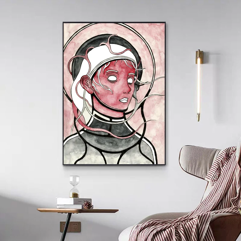 Canvas Painting Wall Art Abstract Geometric Character Personality Picture Poster and Nordic Style Living Room Channel Decoration
Canvas Painting Wall Art Abstract Geometric Character Personality Picture Poster and Nordic Style Living Room Channel Decoration