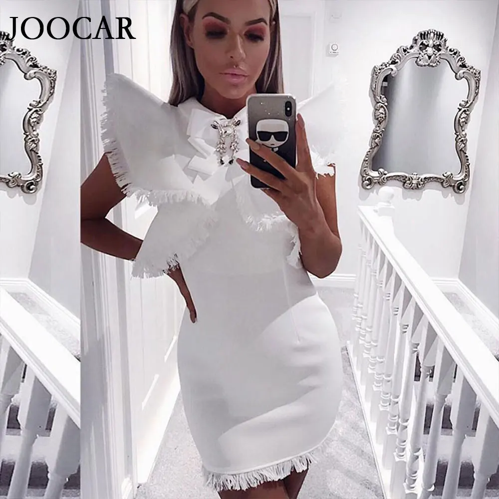 free shipping 2020 joocar Sexy O-neck sleeveless ruffled bow bodycon tassel dress JC1008
free shipping 2020 joocar Sexy O-neck sleeveless ruffled bow bodycon tassel dress JC1008