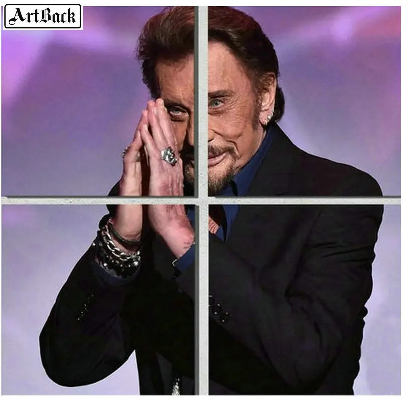 JOHNNY HALLYDAY diamond painting portrait full round drill French singer diamond mosaic sticker decoration
JOHNNY HALLYDAY diamond painting portrait full round drill French singer diamond mosaic sticker decoration