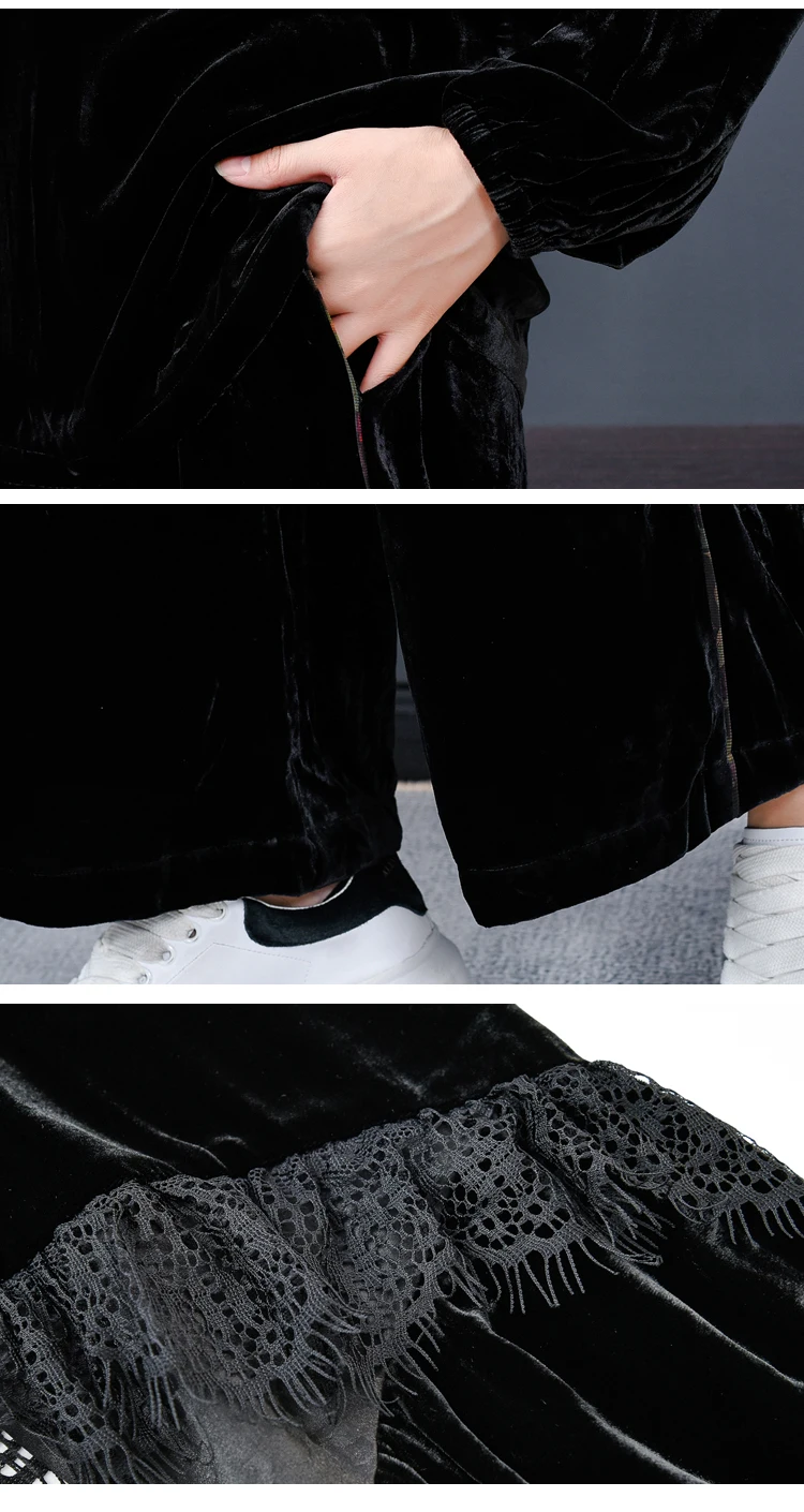 Black Velvet Suit Women 2 Piece Set Top And Pants Plus Size Suits And Sets Women's Tracksuits Korean Tracksuit Womens Clothes
Black Velvet Suit Women 2 Piece Set Top And Pants Plus Size Suits And Sets Women's Tracksuits Korean Tracksuit Womens Clothes