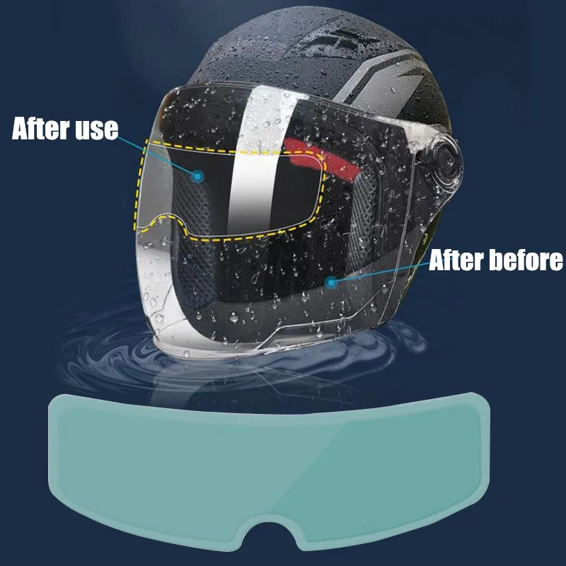 

Мотоциклетный шлем Универсальный прозрачный противотуманный непромокаемый Патч наклейка на рассеиватель козырек противотуманная пленка ...