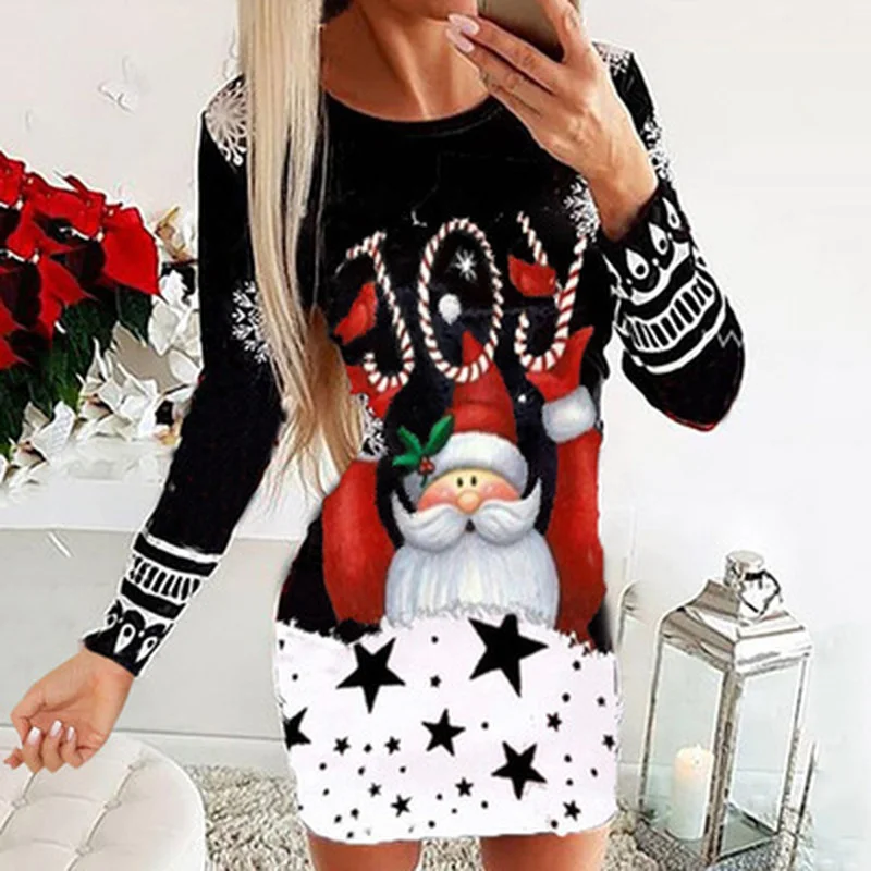 Size De Vestido Sexy Santa Women's Mujer Snowman New Plus Print Dress Long Sleeve Dresses Fashion Christmas Party Claus Dress Ch
Size De Vestido Sexy Santa Women's Mujer Snowman New Plus Print Dress Long Sleeve Dresses Fashion Christmas Party Claus Dress Ch