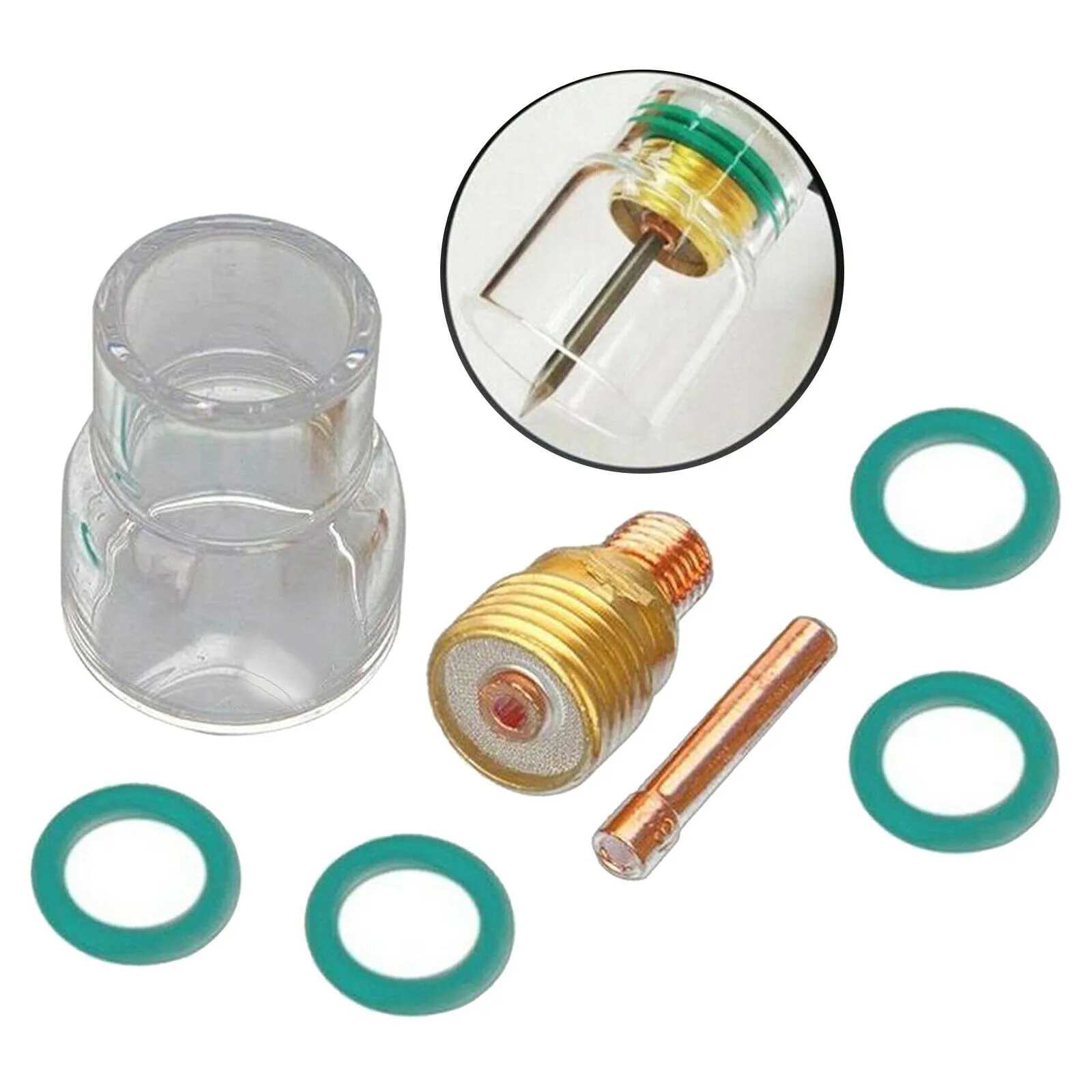 7PCS TIG Welding Torch Chuck O-ring Stubby Gas Lens #12 Glass Cup Kit Suitable For WP-17 WP-18 WP-26 Air-cooled Welding Torches
7PCS TIG Welding Torch Chuck O-ring Stubby Gas Lens #12 Glass Cup Kit Suitable For WP-17 WP-18 WP-26 Air-cooled Welding Torches