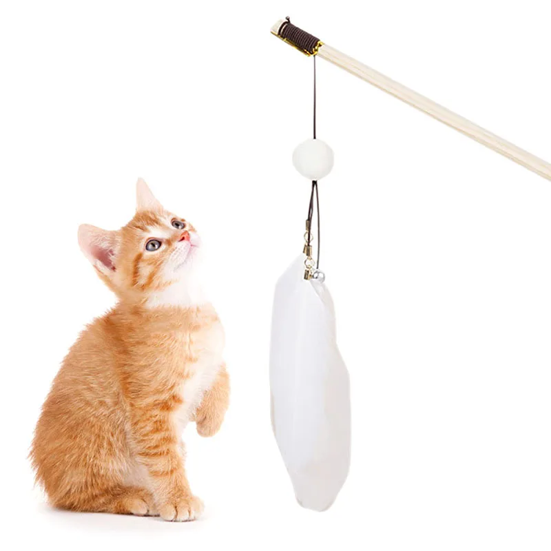 Cat Toy Pet Cat Teaser Kitten Wand Feather Interactive Teaser Wand Cat Toy Wand Ball Bell Toys for Cats
Cat Toy Pet Cat Teaser Kitten Wand Feather Interactive Teaser Wand Cat Toy Wand Ball Bell Toys for Cats