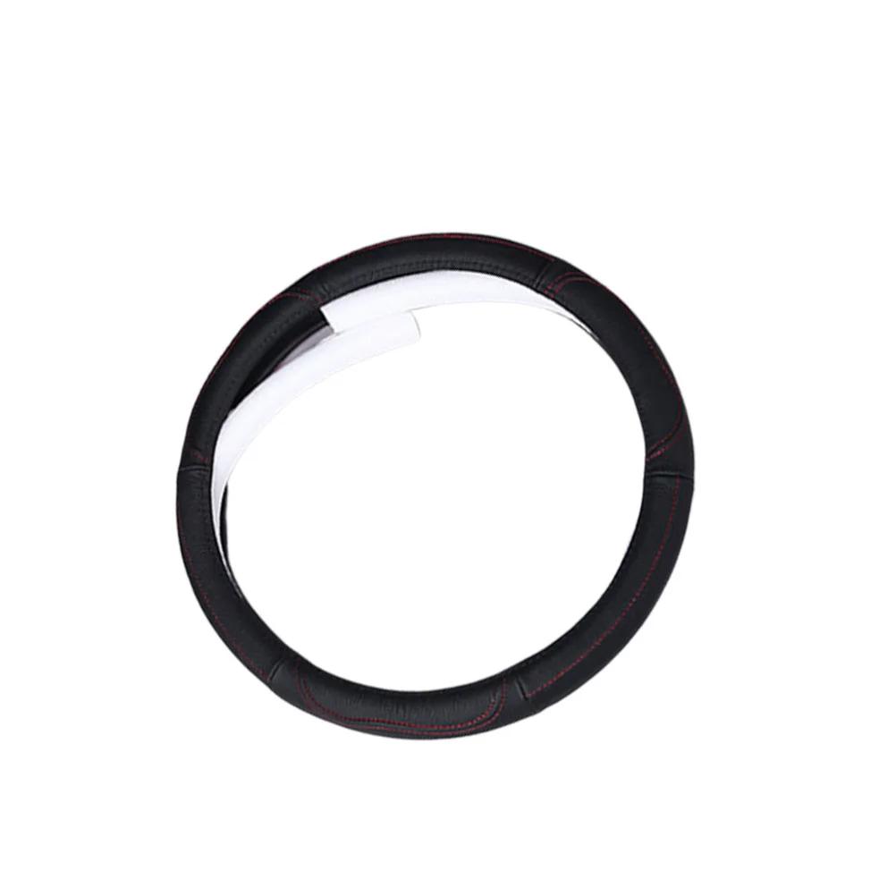 38cm Car Steering Wheel Cover Breathable Anti Cow Leather Steering Covers for Auto Car Vehicle Decoration (Black)
38cm Car Steering Wheel Cover Breathable Anti Cow Leather Steering Covers for Auto Car Vehicle Decoration (Black)