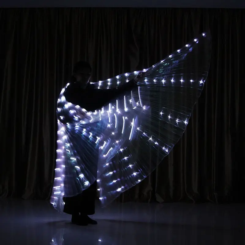 Color Split Fork Cloak Adult Belly Dance LED Butterfly Wings Glowing Colorful Dance Neon Glowing Props Split Cloak Accessory W1
Color Split Fork Cloak Adult Belly Dance LED Butterfly Wings Glowing Colorful Dance Neon Glowing Props Split Cloak Accessory W1