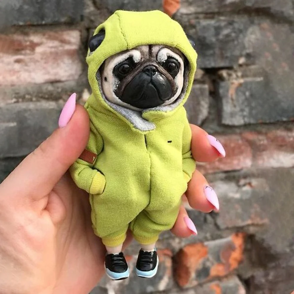 Handmade Doll Resin Standing Puppy Plush Toy Figure Chihuahua SharPei Dog Cute Fashionable Animal Clay Doll
Handmade Doll Resin Standing Puppy Plush Toy Figure Chihuahua SharPei Dog Cute Fashionable Animal Clay Doll