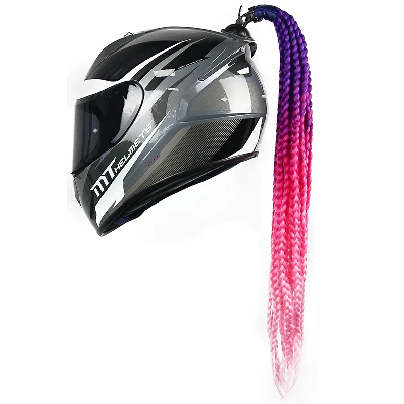 New Arrival Motorcycle Helmet Braids Woman Braids Wig For Motorbike Helmets 22 Color Twist Dual Pigtail Ponytail With Sucker Bow
New Arrival Motorcycle Helmet Braids Woman Braids Wig For Motorbike Helmets 22 Color Twist Dual Pigtail Ponytail With Sucker Bow