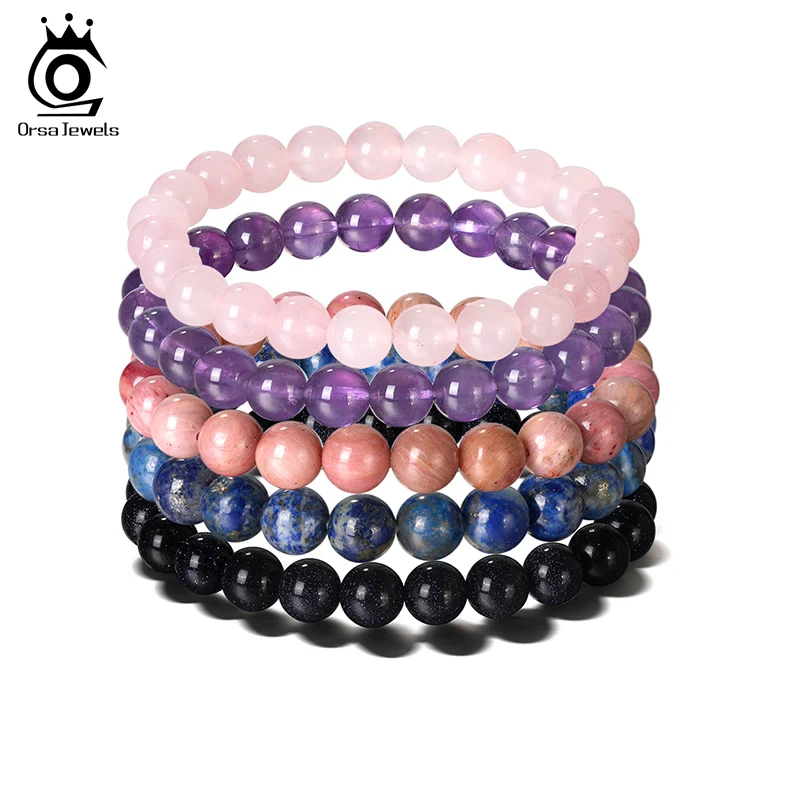 ORSA JEWELS 5Pc/set Natural Stone Bracelet for Men Women Yoga Bracelet Amethyst Rhodonite Healing Energy Bead Jewelry Gift GMB45
ORSA JEWELS 5Pc/set Natural Stone Bracelet for Men Women Yoga Bracelet Amethyst Rhodonite Healing Energy Bead Jewelry Gift GMB45