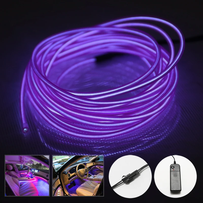 Неоновый светильник El Led StripRGB неоновый провод под автомобиль гибкая мягкая