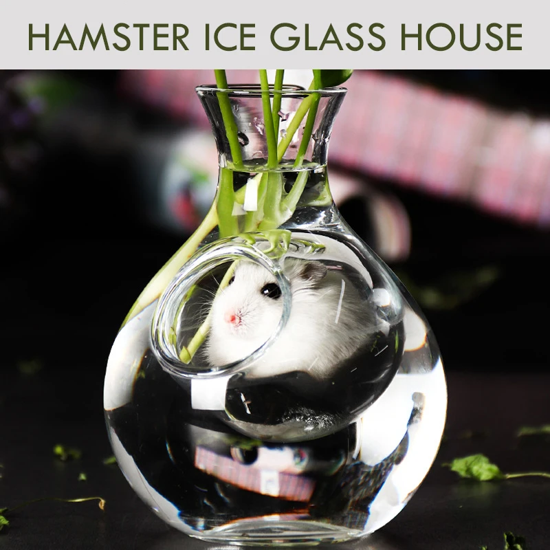 Hamster Ice Glass House, Pet Lower Temperature Cooling Bottle Pot, Transparent Nest Bed for Chinchilla Squirrel Guinea Pig Rat
Hamster Ice Glass House, Pet Lower Temperature Cooling Bottle Pot, Transparent Nest Bed for Chinchilla Squirrel Guinea Pig Rat