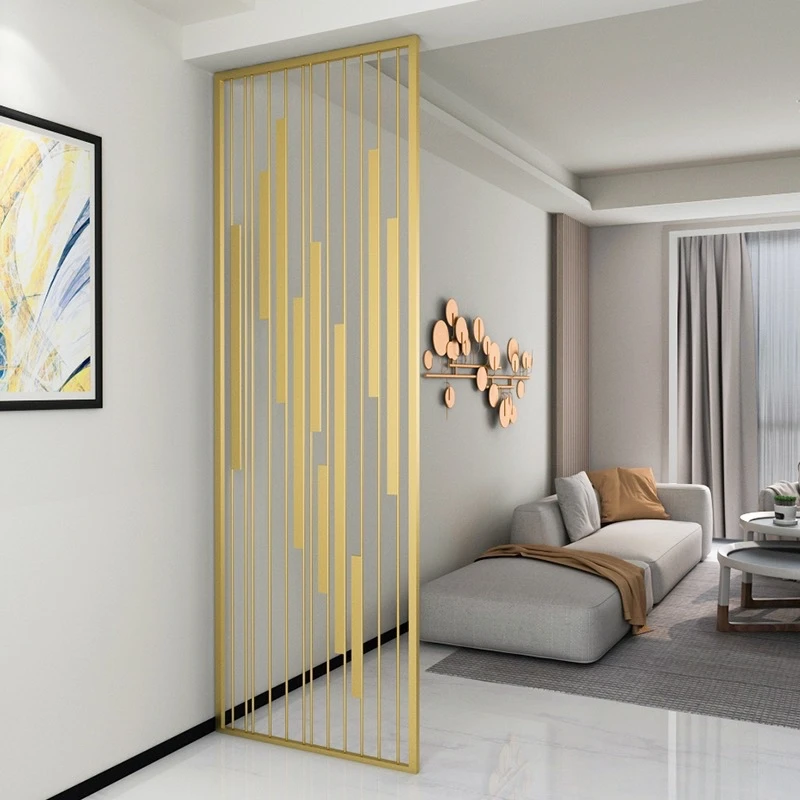 Modern light luxury metal partition hollow screen living room bedroom stainless steel floor screen
Modern light luxury metal partition hollow screen living room bedroom stainless steel floor screen