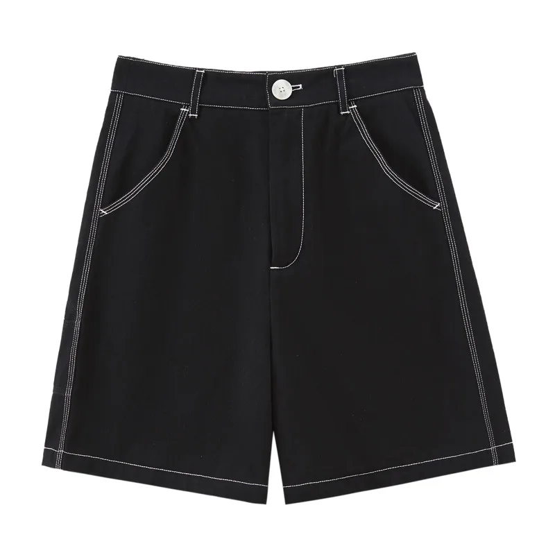 INMAN Summer Women's Shorts Simple Casual Retro Style Visible Thread High Waist Loose Slim Straight Pure Color Cargo Trousers
INMAN Summer Women's Shorts Simple Casual Retro Style Visible Thread High Waist Loose Slim Straight Pure Color Cargo Trousers