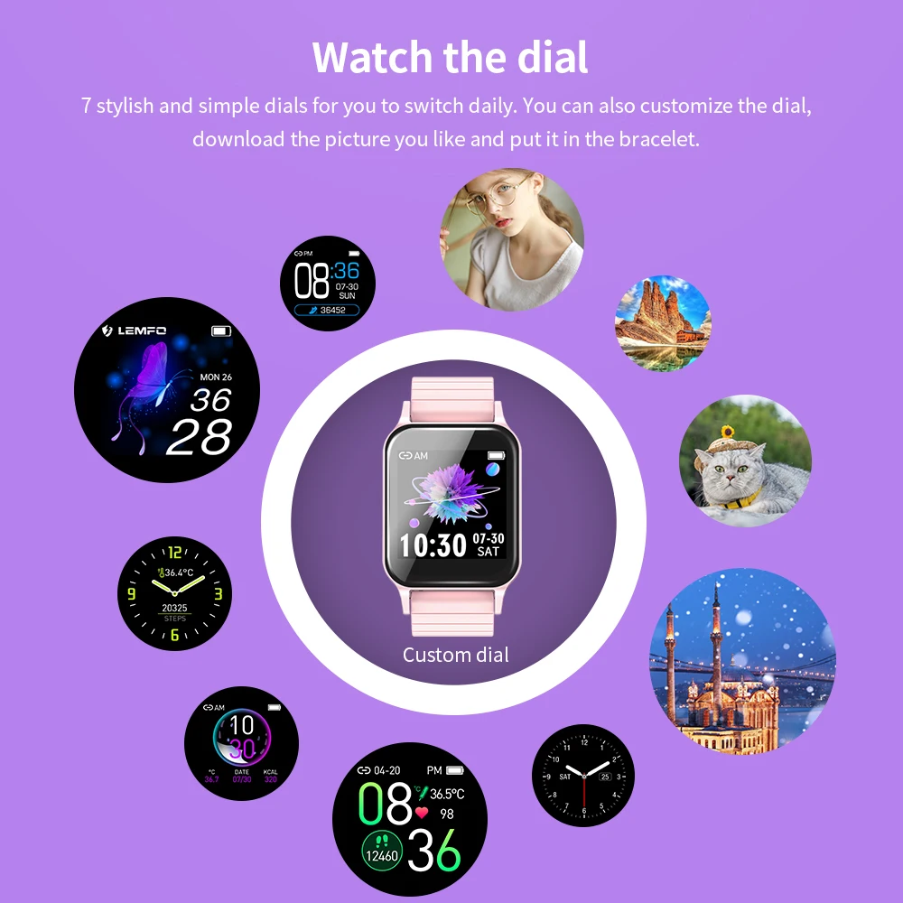 T96 Thermometer Custom Dial Smart Watch Heart Rate Blood Pressure Monitor Men Women Waterproof Sport Smartwatch For Android IOS
T96 Thermometer Custom Dial Smart Watch Heart Rate Blood Pressure Monitor Men Women Waterproof Sport Smartwatch For Android IOS