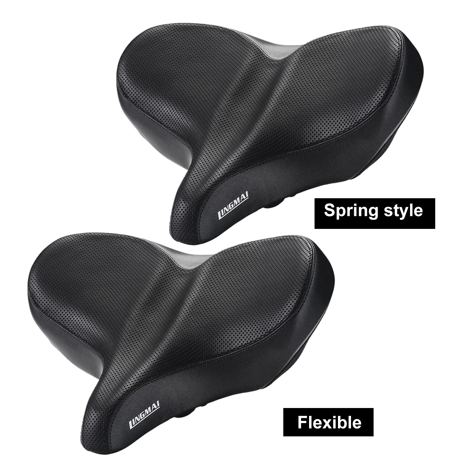 27x34.5cm Bike Seat, Oversized Bicycle Saddle Comfortable Memory Foam Padded 
27x34.5cm Bike Seat, Oversized Bicycle Saddle Comfortable Memory Foam Padded
