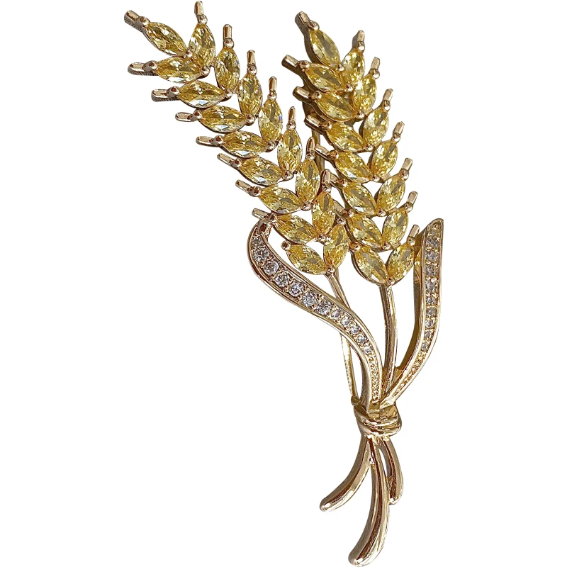 New Fashion Zircon Brooches for Women Retro Crystal Elegant Pin Harvest Joy Females Jewelry Clothes Accessories Wholesale Sales
New Fashion Zircon Brooches for Women Retro Crystal Elegant Pin Harvest Joy Females Jewelry Clothes Accessories Wholesale Sales