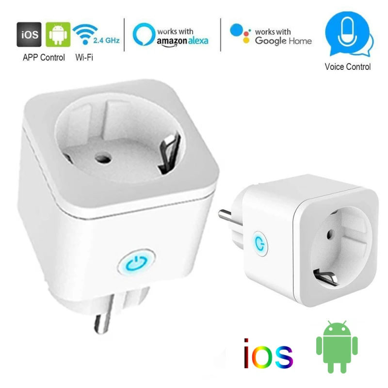 Smart Plug WiFi Socket EU 16A Power Monitor Timing Function Tuya SmartLife APP Control Works With Alexa Google Assistant
Smart Plug WiFi Socket EU 16A Power Monitor Timing Function Tuya SmartLife APP Control Works With Alexa Google Assistant