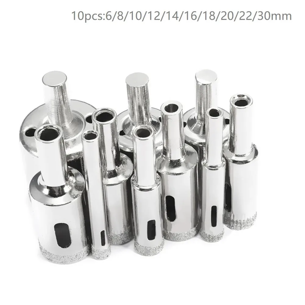 10 Pcs Core Drill Bit 6-30mm Diamond Bit Diamond Coated HSS Bit Set Ceramic Tile Marble Glass Ceramic Hole Saw Power Tool Parts
10 Pcs Core Drill Bit 6-30mm Diamond Bit Diamond Coated HSS Bit Set Ceramic Tile Marble Glass Ceramic Hole Saw Power Tool Parts