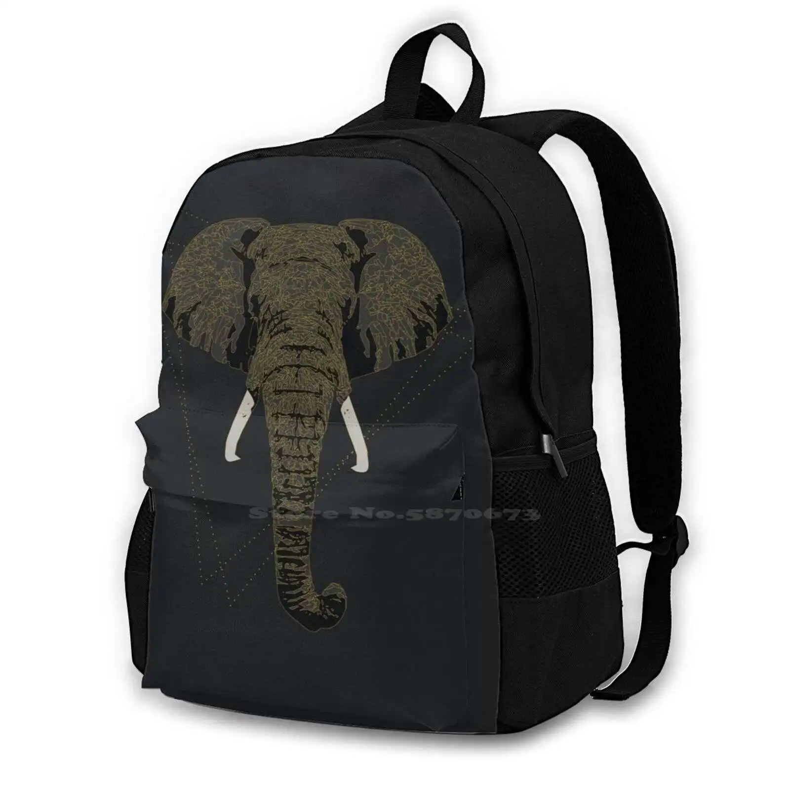 Elephant With Gold Lines Backpacks For School Teenagers Girls Travel Bags Gold Black Elefant Safari Africa Savana Wild Wildlife
Elephant With Gold Lines Backpacks For School Teenagers Girls Travel Bags Gold Black Elefant Safari Africa Savana Wild Wildlife