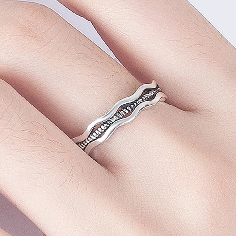 Fashion Irregular Section Wave 925 Sterling Thai Silver Ring Polygon Opening Ring For Women Jewelry
Fashion Irregular Section Wave 925 Sterling Thai Silver Ring Polygon Opening Ring For Women Jewelry